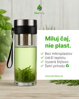 Miluješ čaj? A vieš, z čoho ho piješ? 🫖💭 Plastová fľaša a horúci nápoj nejdú dokopy. Pri vyšších teplotách sa z plastu...