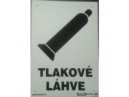 Tabulka - TLAKOVÉ LÁHVE