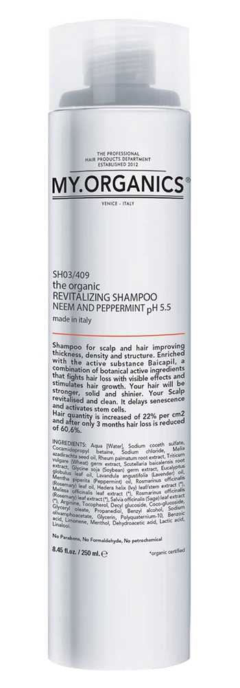 THE ORGANIC REVITALIZING SHAMPOO NEEM AND PEPPERMINT Objem: 250 ml