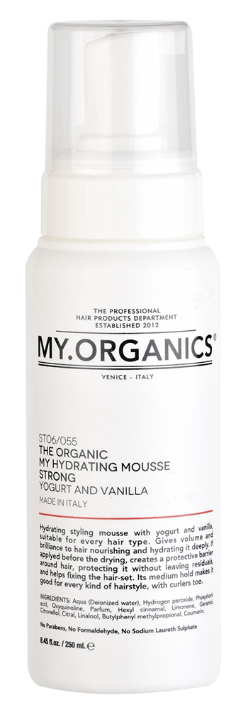 THE ORGANIC MY HYDRATING MOUSSE STRONG YOGURT AND VANILLA Objem: 250 ml