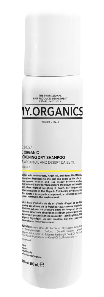 THE ORGANIC THICKENING DRY SHAMPOO Objem: 200 ml