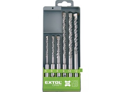 Vrtáky SDS PLUS do betonu 6ks 5 8x110mm,8 12x160mm 1
