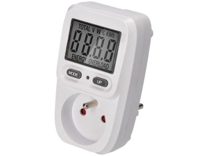 Solight digitální měřič spotřeby el. energie DT26 side velký