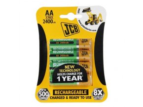 JCB RTU NiMH AA R06, min.2400mAh, přednabitá, blistr 4 ks