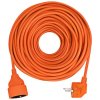 Solight prodlužovací přívod spojka, 1 zásuvka, 20m, 3 x 1,5mm2, oranžová ps07 1