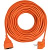 Solight prodlužovací přívod spojka, 1 zásuvka, 30 m, 3 x 1,5mm2, oranžová PS08 1