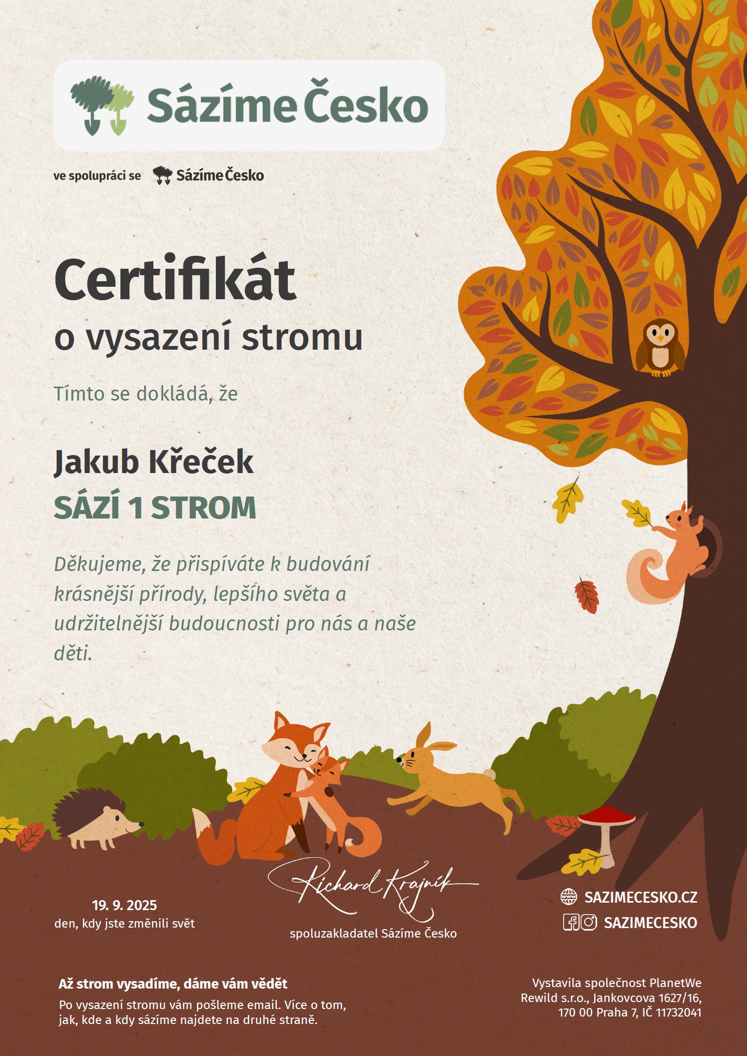 Certifikát