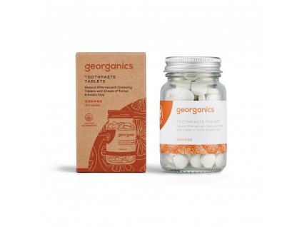 georganics prirodni zubni pasta v tabletkach pomeranc 120 ks