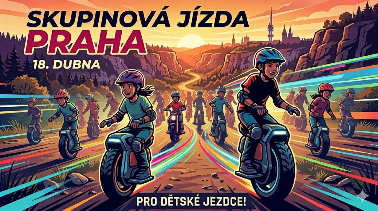 18. Dubna 2026 (sraz v 9:30 / start v 10:00) společná vyjížďka pro malé jednokolkaře!