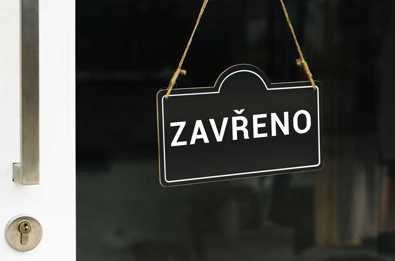 Obchůdek dnes zavřen