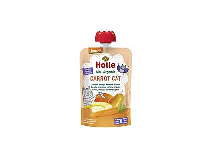 Holle BIO pyré Carrot Cat Mrkev, mango, banán a hruška 100 g