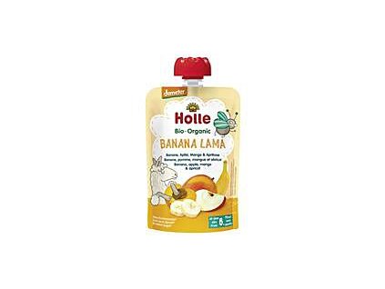 Holle BIO pyré Banana Lama Banán, jablko, mango a meruňka 100 g