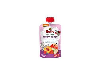 Holle bio pyré Berry Puppy Jablko a broskev s lesními plody 100 g