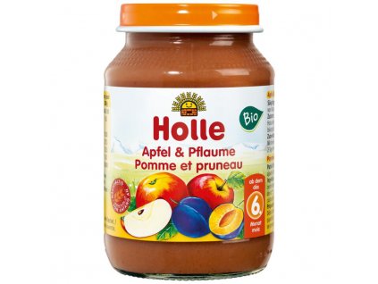 Holle BIO ovocná přesnídávka Jablko švestka 190 g