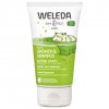 Weleda dětský sprchový gel a šampon 2v1 limetka 200 ml