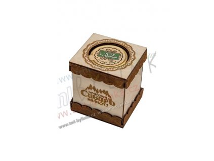 Dárkový dřevěný box na sladkosti (bříza)-8,5x7,5x10cm