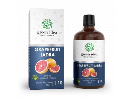 GREEN IDEA Grapefruit jádra - bezlihová tinktura 100 ml