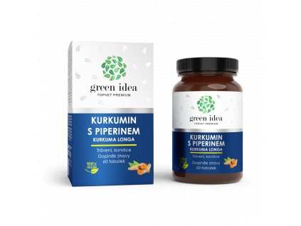 GREEN IDEA Kurkumin s piperinem bylinný extrakt