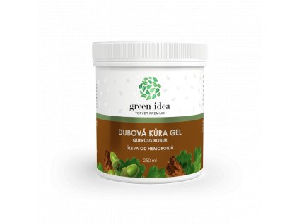 GREEN IDEA Dubová kůra masážní gel 250 ml