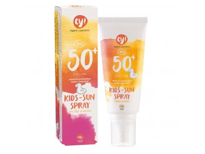 Ey! Opalovací krém ve spreji pro děti SPF 50+ BIO (100 ml) - 100% přírodní, s minerálními pigmenty