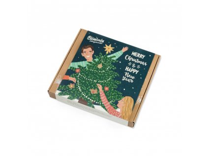 Blossombs Semínkové bomby - Vánoční sada střední - Stromeček (9 ks) - originální vánoční dárek