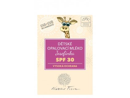 Dětské opalovací mléko Josefínka SPF 30 3 ml - vzorek sáček