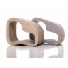škrabadlo pro kočky SHAPE L transparent, grey