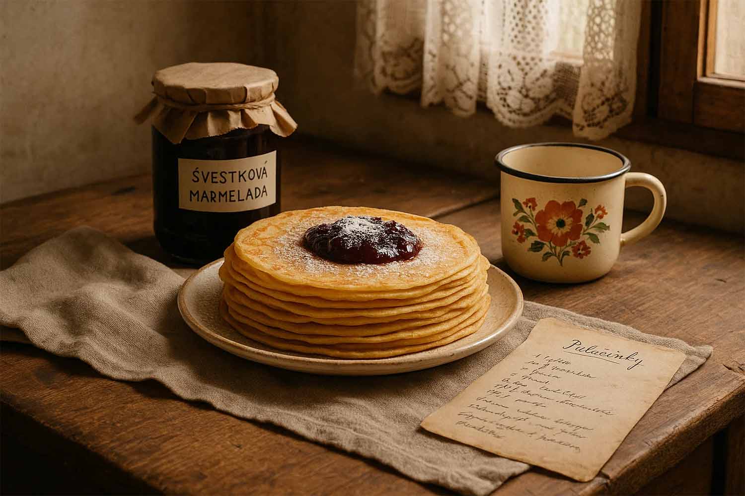 Babiččiny palačinky – recept hrníčkový, který zvládne každý