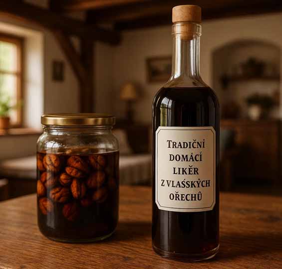 Orechovka recept – Tradiční domácí likér z vlašských ořechů