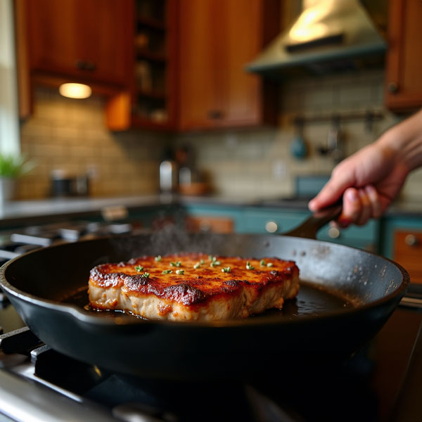 Vepřový steak na pánvi recept