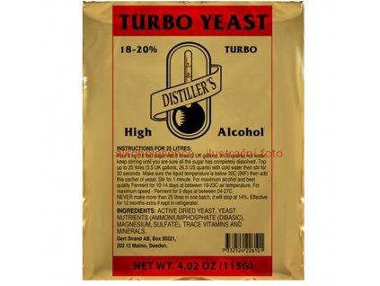 Turbo kvasnice 18 20% (pro cukerný kvas)