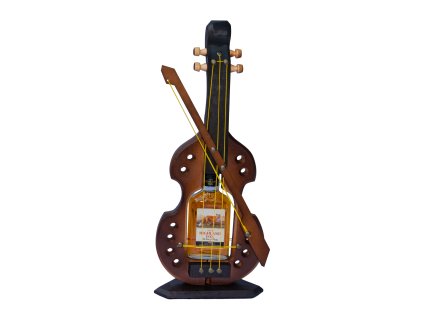 Velký stojan na alkohol uložen v dřevěných houslích 52x21 cm