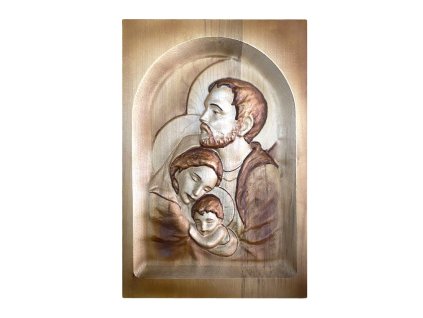 Dřevěný obraz Svaté rodiny 2 - 25x36cm