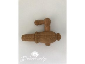 Dřevěný kohoutek tmavý