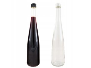 Glasflasche ROSA 500 ml mit Verschluss
