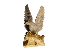 Holzskulptur eines Adlers 37x22cm