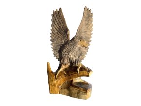 Holzskulptur Adler Typ3 - 37x22cm
