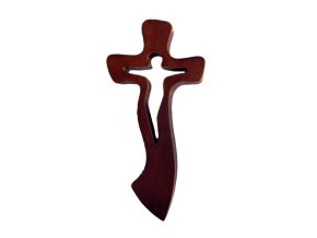 Handgeschnitztes abgerundetes Kreuz