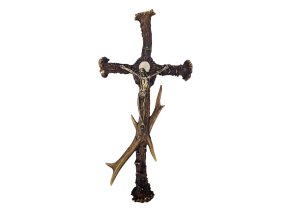 Kreuz mit Jesus aus Horn, Typ 2, 32x16 cm