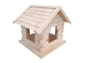 Dřevěné krmítko pro ptáky 35x31x31