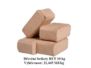 Holzbriketts RUF 10 kg - Heizwert 21,445 MJ/kg