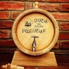 Ručně vyrobený dřevěný sud z dubu PIVO JE MOJE PALIVO s kohoutkem a podstavcem