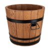 Dřevěná káď vysoká kulatá střední, výška 35cm, průměr 40cm