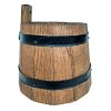 Dřevěná okrasná nádoba, průměr 25cm, výška 25cm