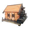 Holz-Wassermühle, Gartendeko