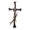 Kreuz mit Jesus aus Horn, Typ 2, 32x16 cm