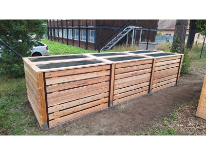 MASIV 3000 +CAT 3 modřínový kompostér uzavřený