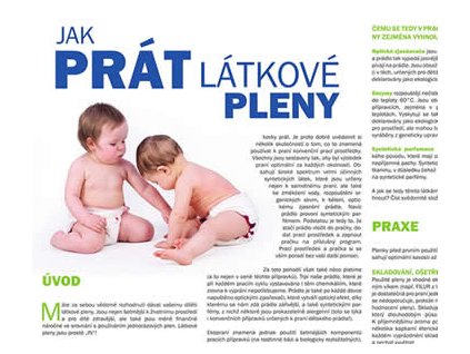 Návod Jak prát látkové pleny
