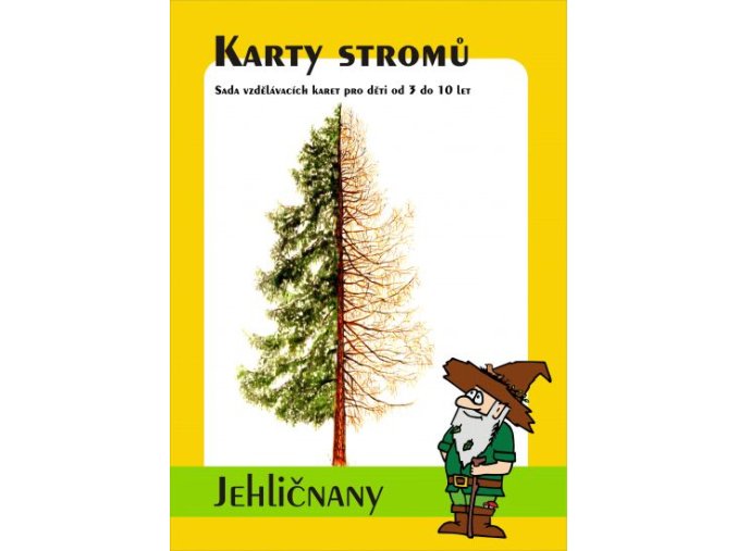 karty stromů jehličnany