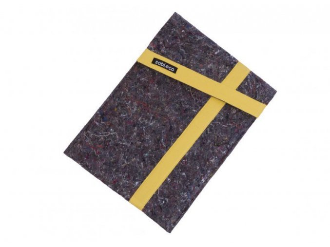 Obal na notebook z recyklované textílie žltý ekonetka
